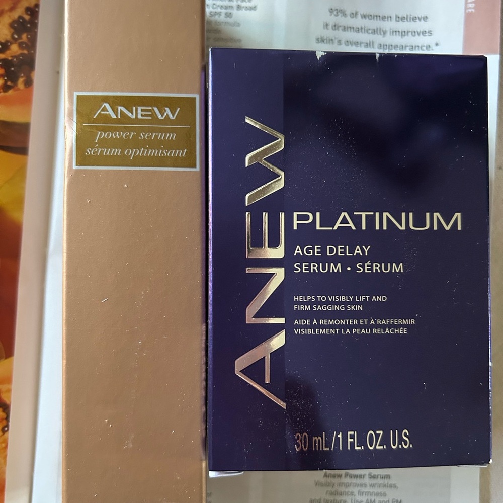 Avon Anew Platinum Age Delay Serum - Gold and Purple